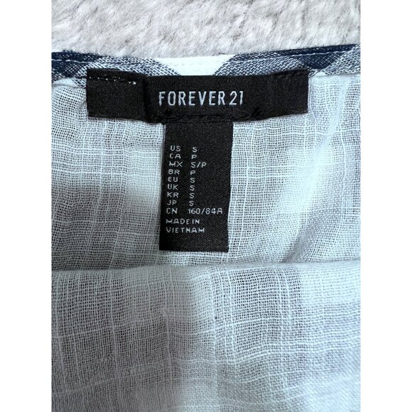 Forever 21 Womens Gingham Crop Top With Adjustable Straps Size S - Picture 4 of 6